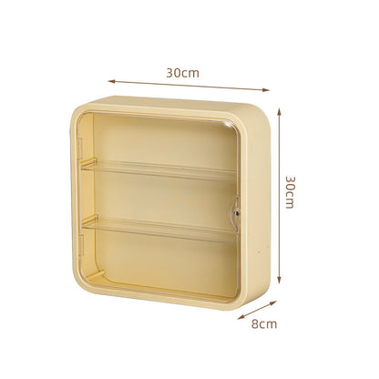 Wall-mounted doll blind box storage display rack magnetic suction display cabinet