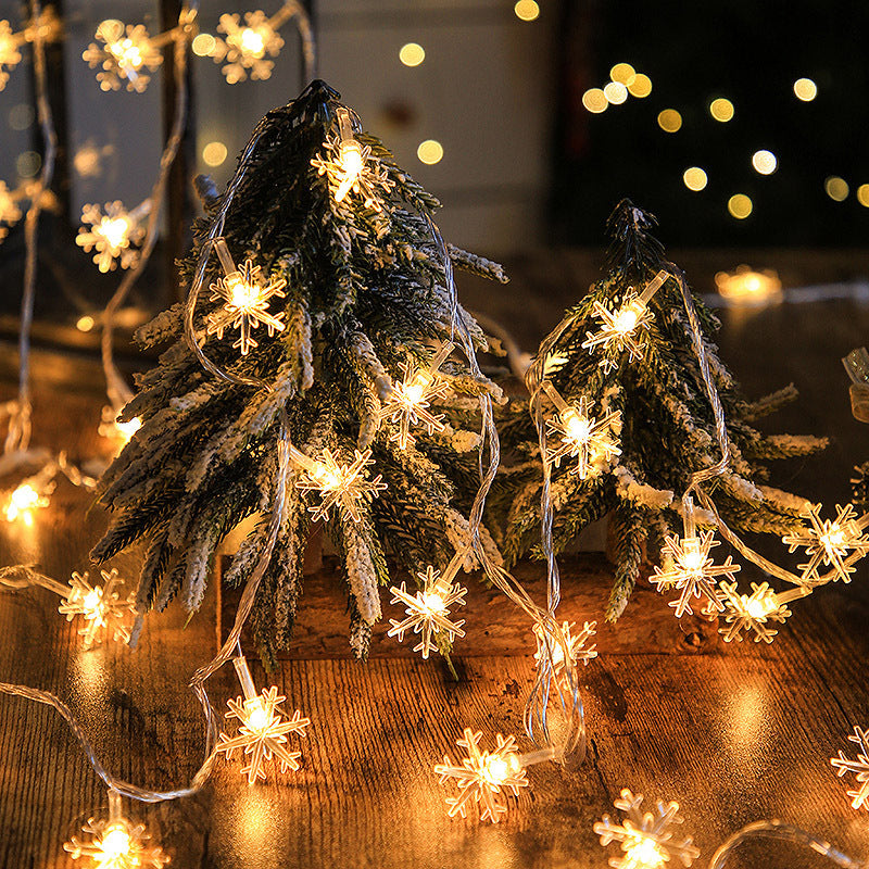 Christmas Snowflake Light - Warm Color Christmas Light LED String