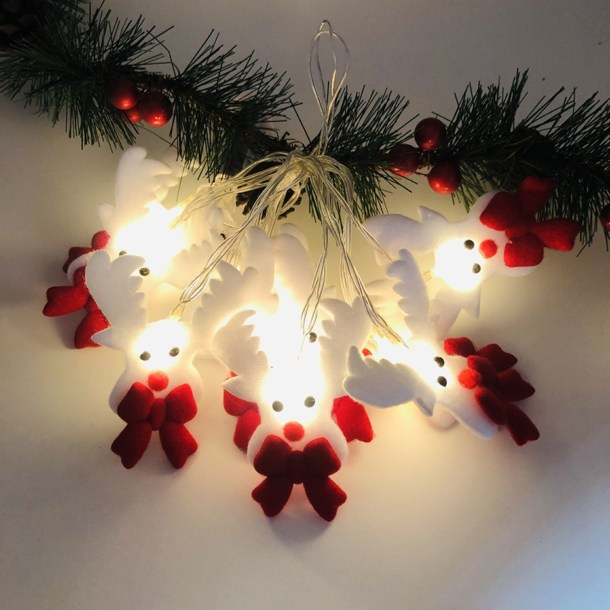 Non woven deer Christmas light LED string