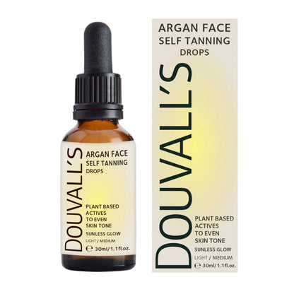 Argan Self Tanning Face Drops 30ml |Semi-permanent Self tanning drops