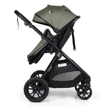 For Your Little One Cruise 3 In 1 Travel System With i-Size Car Seat - Pebble Sage (Free Cupholder And Seat Liner Included!)