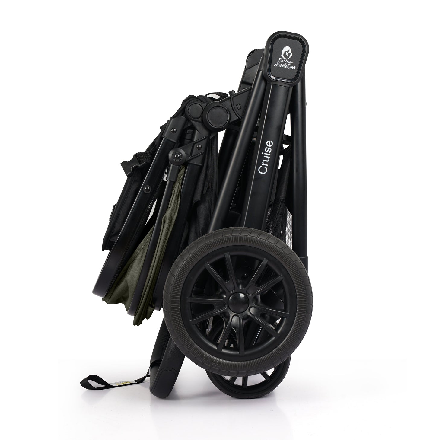 For Your Little One Cruise 3 In 1 Travel System With i-Size Car Seat - Pebble Sage (Free Cupholder And Seat Liner Included!)