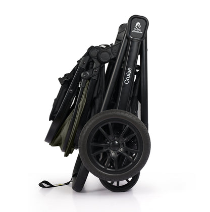 For Your Little One Cruise 3 In 1 Travel System With i-Size Car Seat - Pebble Sage (Free Cupholder And Seat Liner Included!)