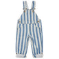 Classic Wide Stripe Denim Dungarees - Blue