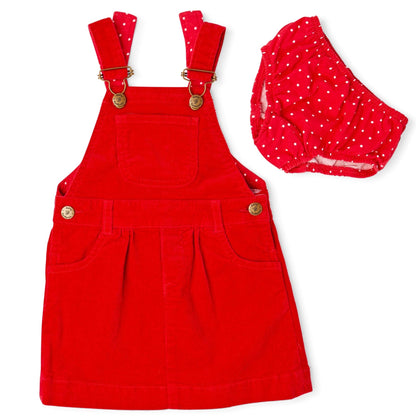 Red Corduroy Dress