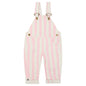 Classic Wide Stripe Denim Dungarees - Pink