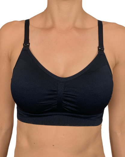Everyday Seamfree Maternity and Nursing Bra | A to GG Cup | White
