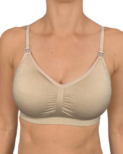 Everyday Seamfree Maternity and Nursing Bra | A to GG Cup | White