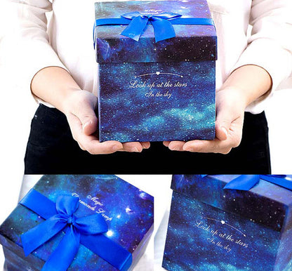 Bluetooth Rotating Star Projection Light Bedroom Full of Stars Atmosphere Night Light Creative Children's Birthday Star Light