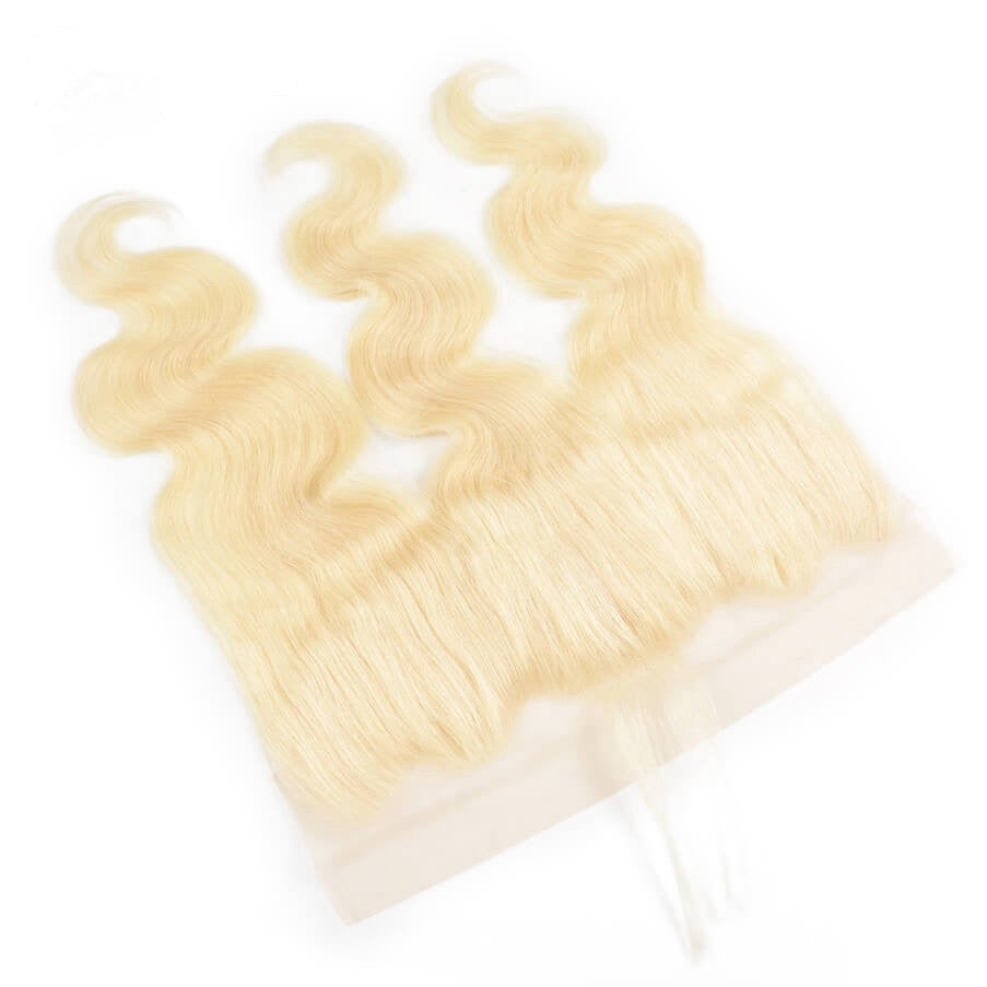 Chic Luxe Hair Invisible Knot Bleached 613 Blonde 13x4 13x6 Lace Frontal Wig | 100% Human Hair