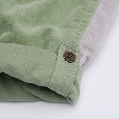 Waterlilies Patchwork Corduroy Dungarees