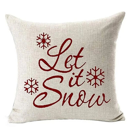 Christmas Decorations Pillow Covers Snowflcke Decor Throw Pillow Cases Xms Tree Cushion Cover 18 X 18 Inch