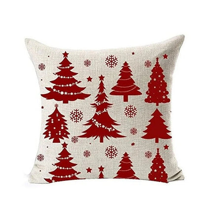 Christmas Decorations Pillow Covers Snowflcke Decor Throw Pillow Cases Xms Tree Cushion Cover 18 X 18 Inch