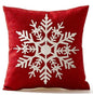 Christmas Decorations Pillow Covers Snowflcke Decor Throw Pillow Cases Xms Tree Cushion Cover 18 X 18 Inch