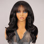 Single Donor Raw Vietnamese
 Pre-cut Glueless Lace 5x5 Closure Wigs With Curtain Bangs Human Layered Hair Wigs