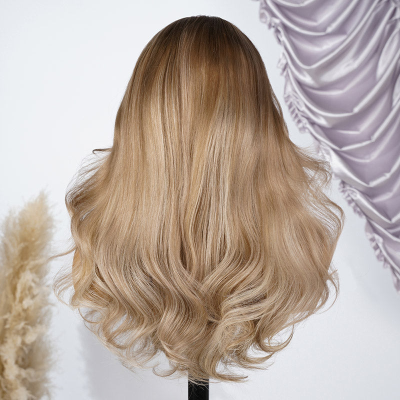 Chic Luxe Hair Ash Blonde Balayage Wig | Body Wave | 100% Vietnamese Hair | 6x5 Lace