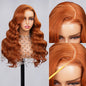 6x5 Wear Go #30 Copper Ginger Loose Body Wave Light Auburn 3D DOME Cap Wear Go C Part Glueless Mini Knots Pre-plucked Hair Pre-cut Lace Wig