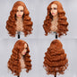 6x5 Wear Go #30 Copper Ginger Loose Body Wave Light Auburn 3D DOME Cap Wear Go C Part Glueless Mini Knots Pre-plucked Hair Pre-cut Lace Wig