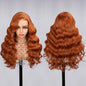 6x5 Wear Go #30 Copper Ginger Loose Body Wave Light Auburn 3D DOME Cap Wear Go C Part Glueless Mini Knots Pre-plucked Hair Pre-cut Lace Wig