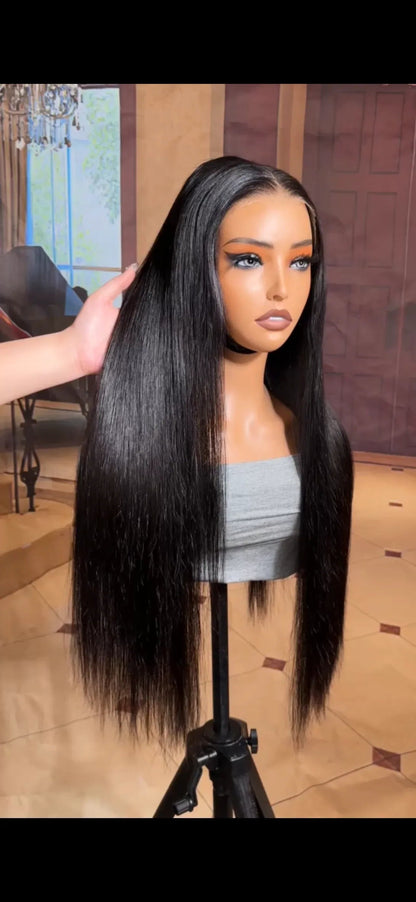 Vietnamese Glueless Pre Cut Lace 13x4 Ready To Wear Straight Human Hair Wig