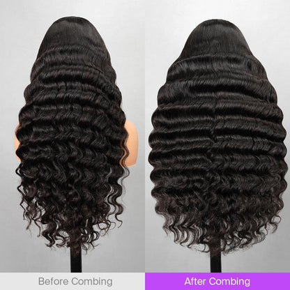 ChicLuxe Hair Wavy Wig | Lace Front | Glueless | 100% Human Hair Loose Wave 13*6 Frontal Lace