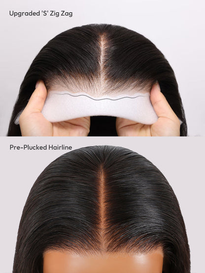 Glueless Ready To Go Wigs Body Wave Pre-Cut HD Undetectable Lace Pre-Bleached Closure