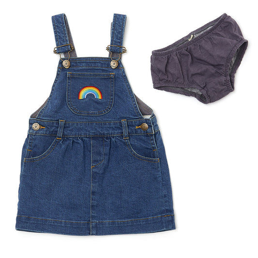 Stonewash RAINBOW Denim Dress