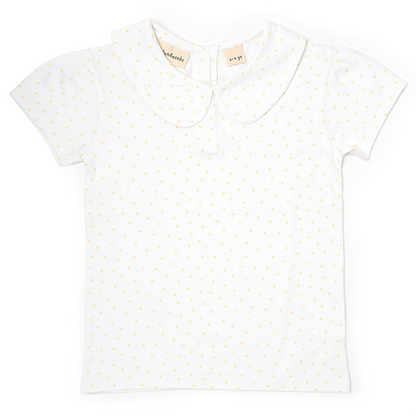 Peter Pan Short Sleeved T-Shirt - Yellow Spot