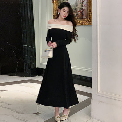 Off-Shoulder Strickkleid Damen