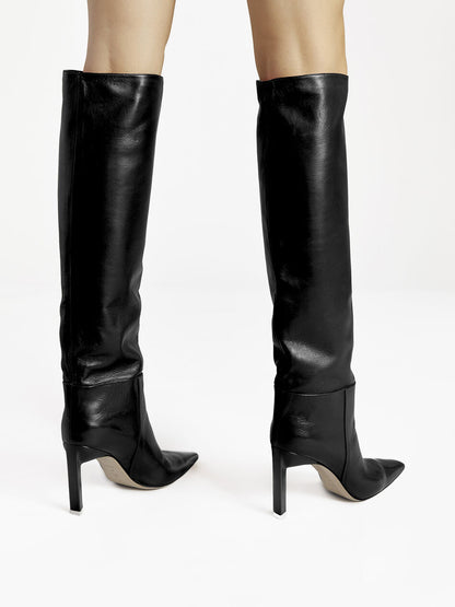 Autumn And Winter New Square Head Super High Heel Women's Shoes