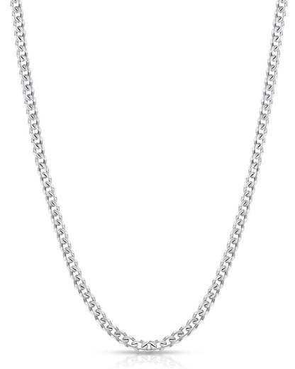 Collar de hombre con cadena de eslabones cubanos de acero inoxidable