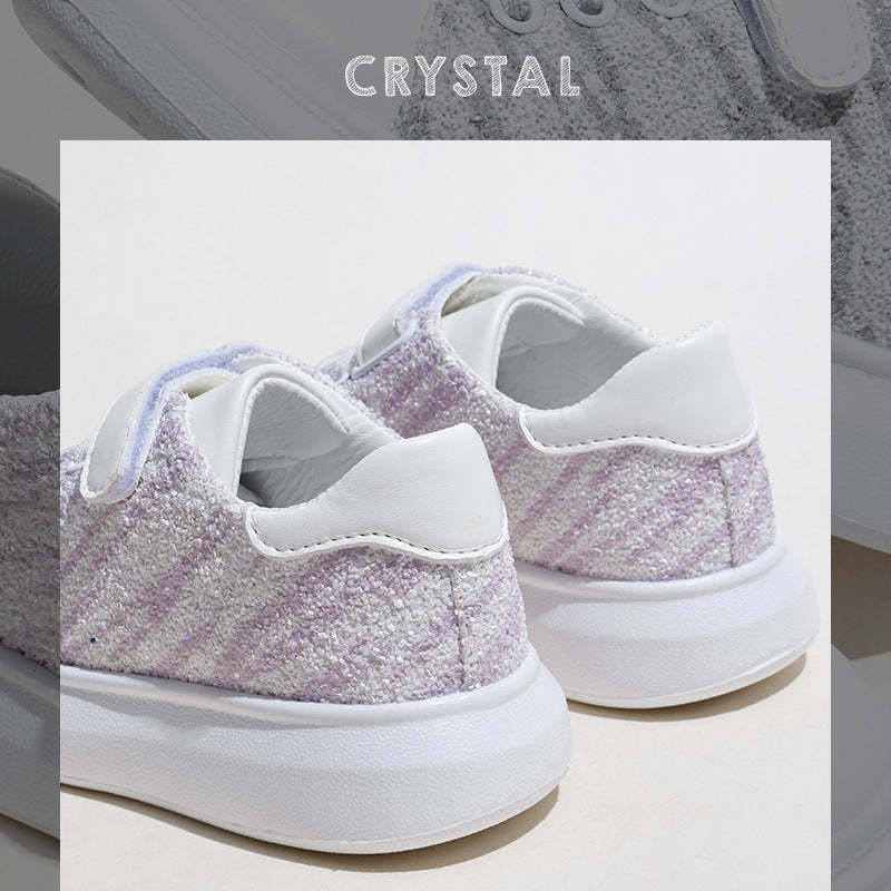 Zapatillas Infantiles Suela Blanda Con Velcro Zapatos Niña