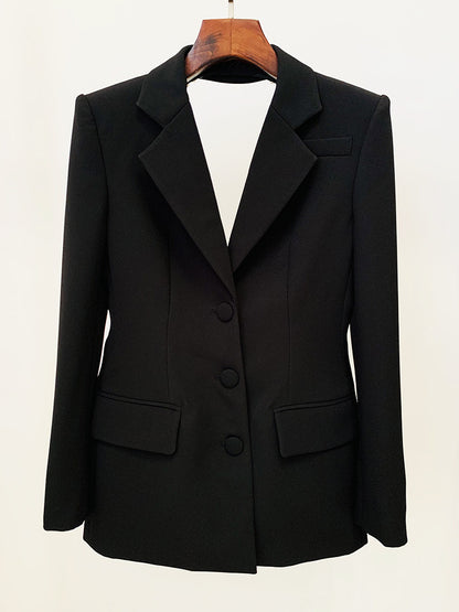 Blazer de largo medio personalizado de moda para mujer