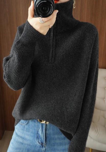 Women's Thickened Pullover Knitted Sweater Top