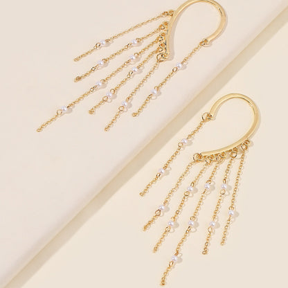 Simple Fashion Pearl Pendant Round Ear Hanging