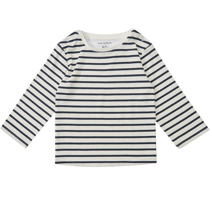 Navy Breton Stripe Top