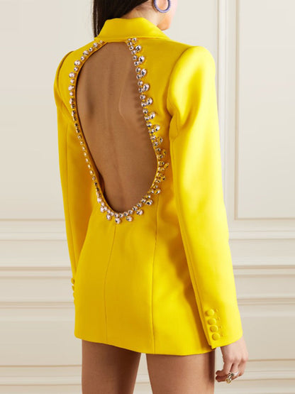Blazer de largo medio personalizado de moda para mujer