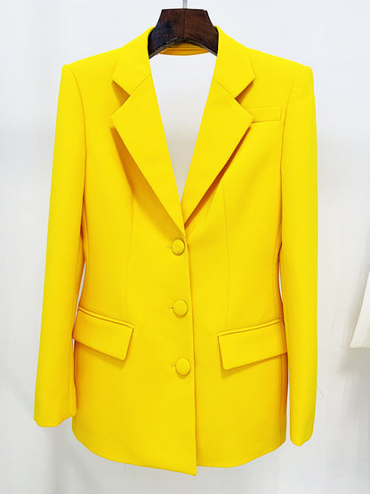 Blazer de largo medio personalizado de moda para mujer