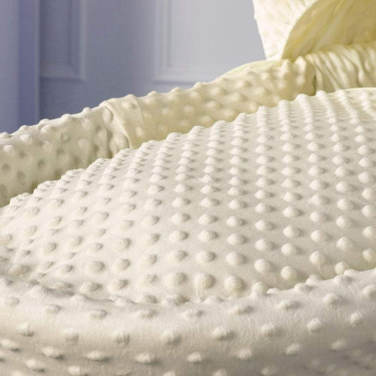 Cream Dimple Moses Basket Bedding Set