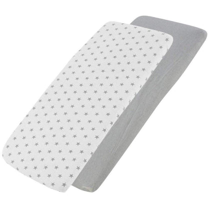 Crib Jersey Fitted Sheets 100% Cotton 40x90cm - Pack Of 4 - Fits All Models