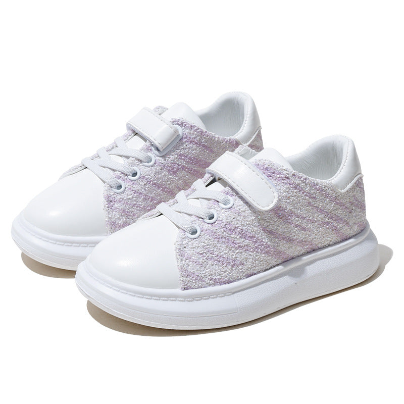 Zapatillas Infantiles Suela Blanda Con Velcro Zapatos Niña