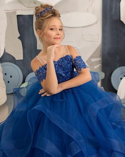 Vestido infantil con cola de sirena