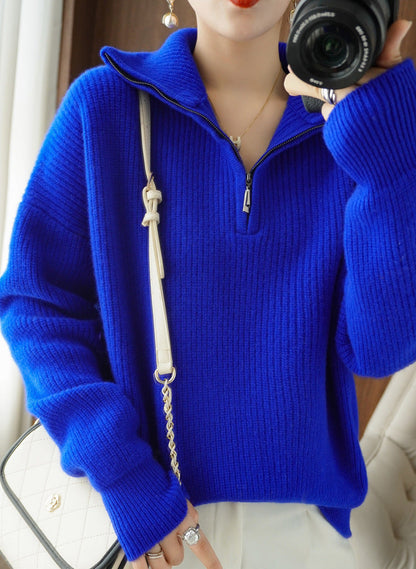 Women's Thickened Pullover Knitted Sweater Top