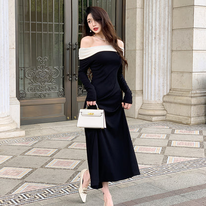 Off-Shoulder Strickkleid Damen