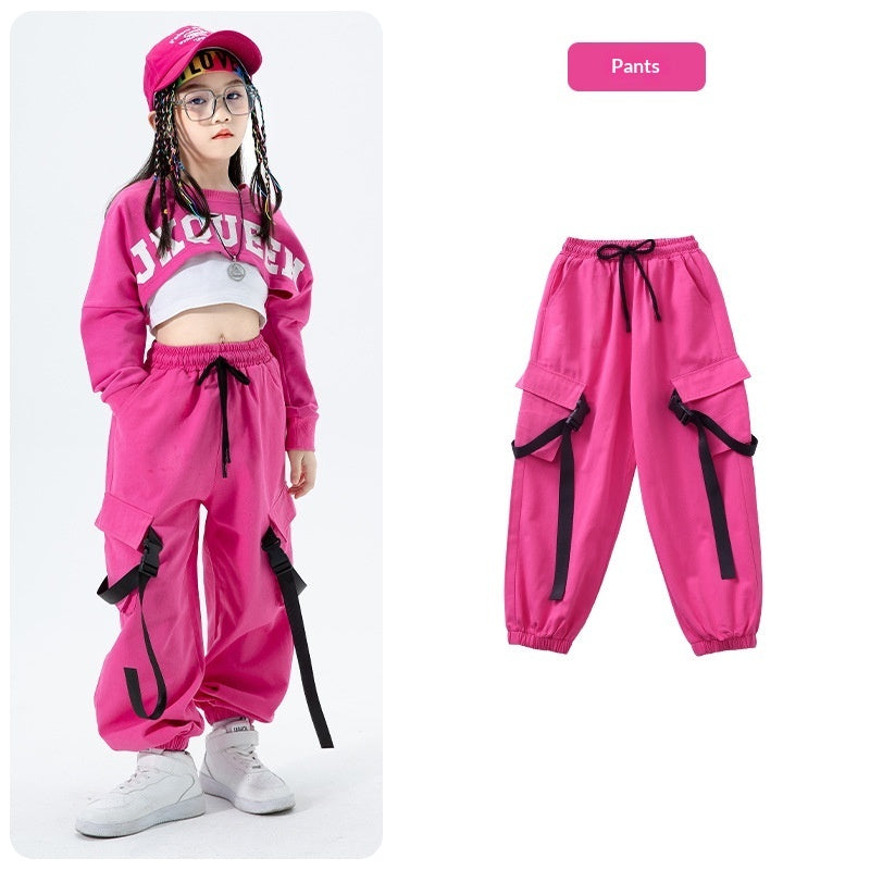 Girls' Jazz Dance Performance Outfit