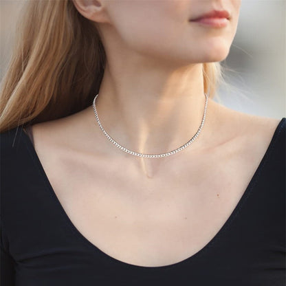 Collar de hombre con cadena de eslabones cubanos de acero inoxidable