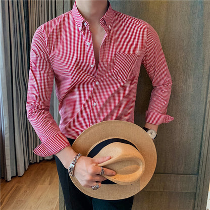 Camisa a cuadros para hombre, refrescante y cómoda