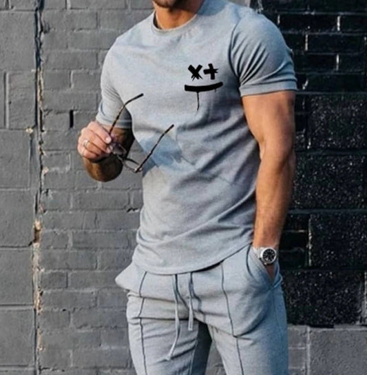 Conjunto deportivo de camiseta de manga corta para hombre