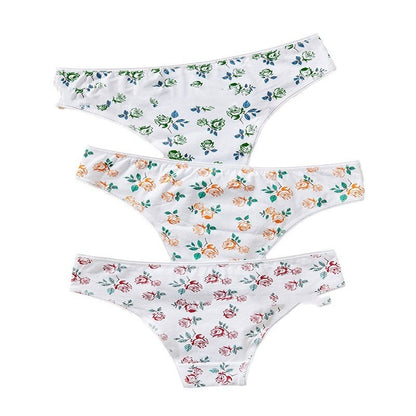 Girl Cotton Underwear Middle School Low Waist Briefs