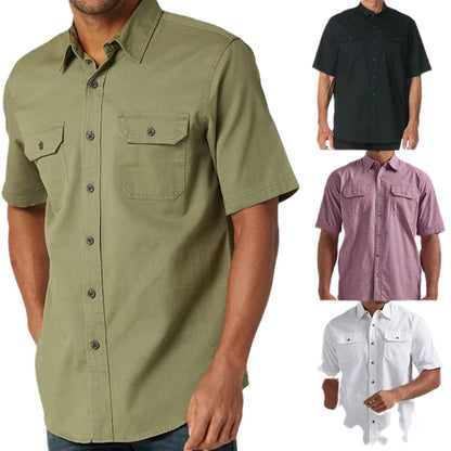 Camisa de negocios de moda para hombre de manga corta
